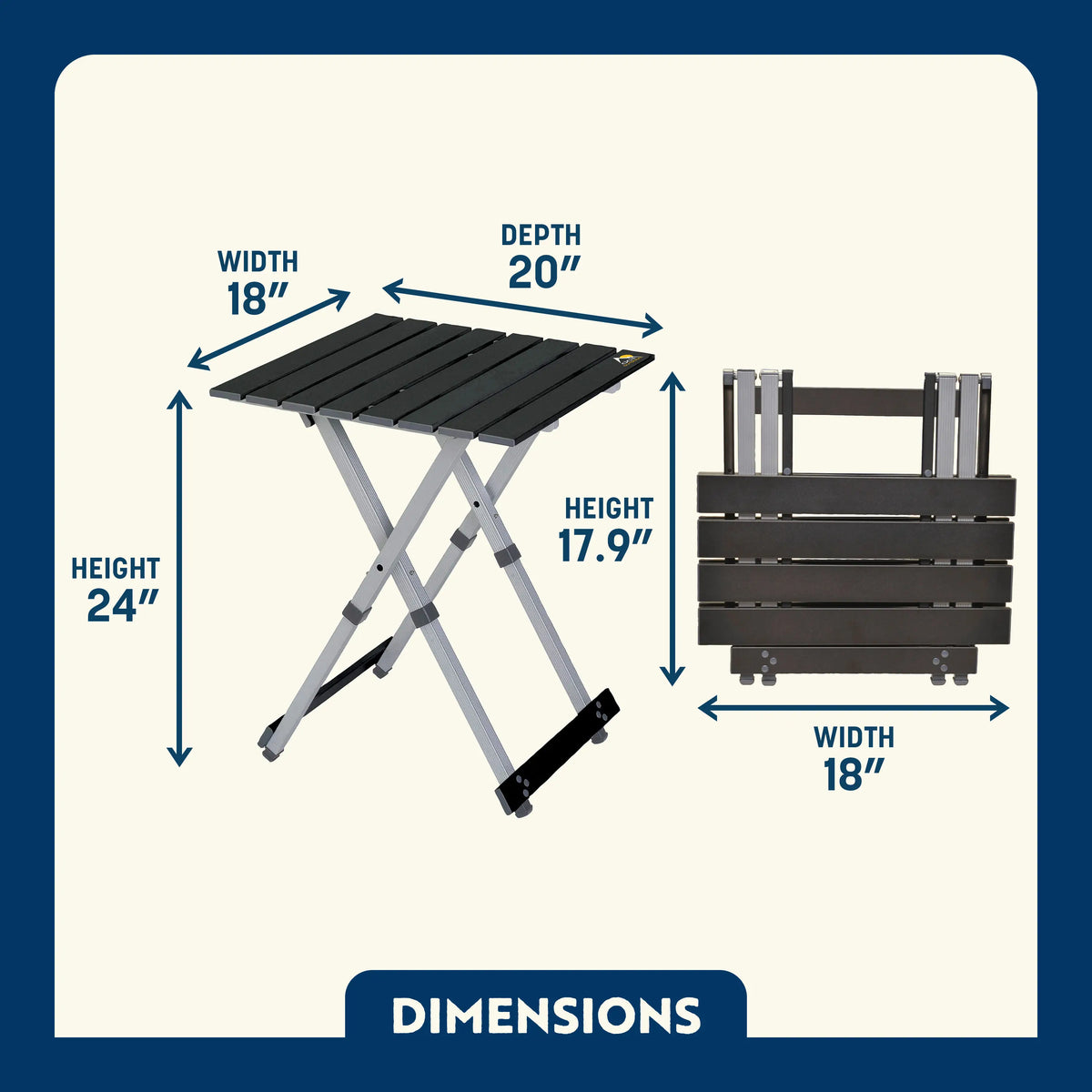 Compact Camp Table 20™ | Cut JH29