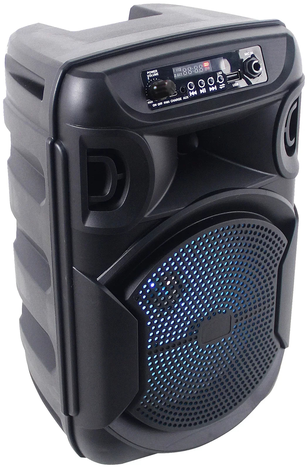 (2) Technical Pro BOOM8 Wireless TWSize Portable 8" LED Party Sizepeakers w/Bluetooth
