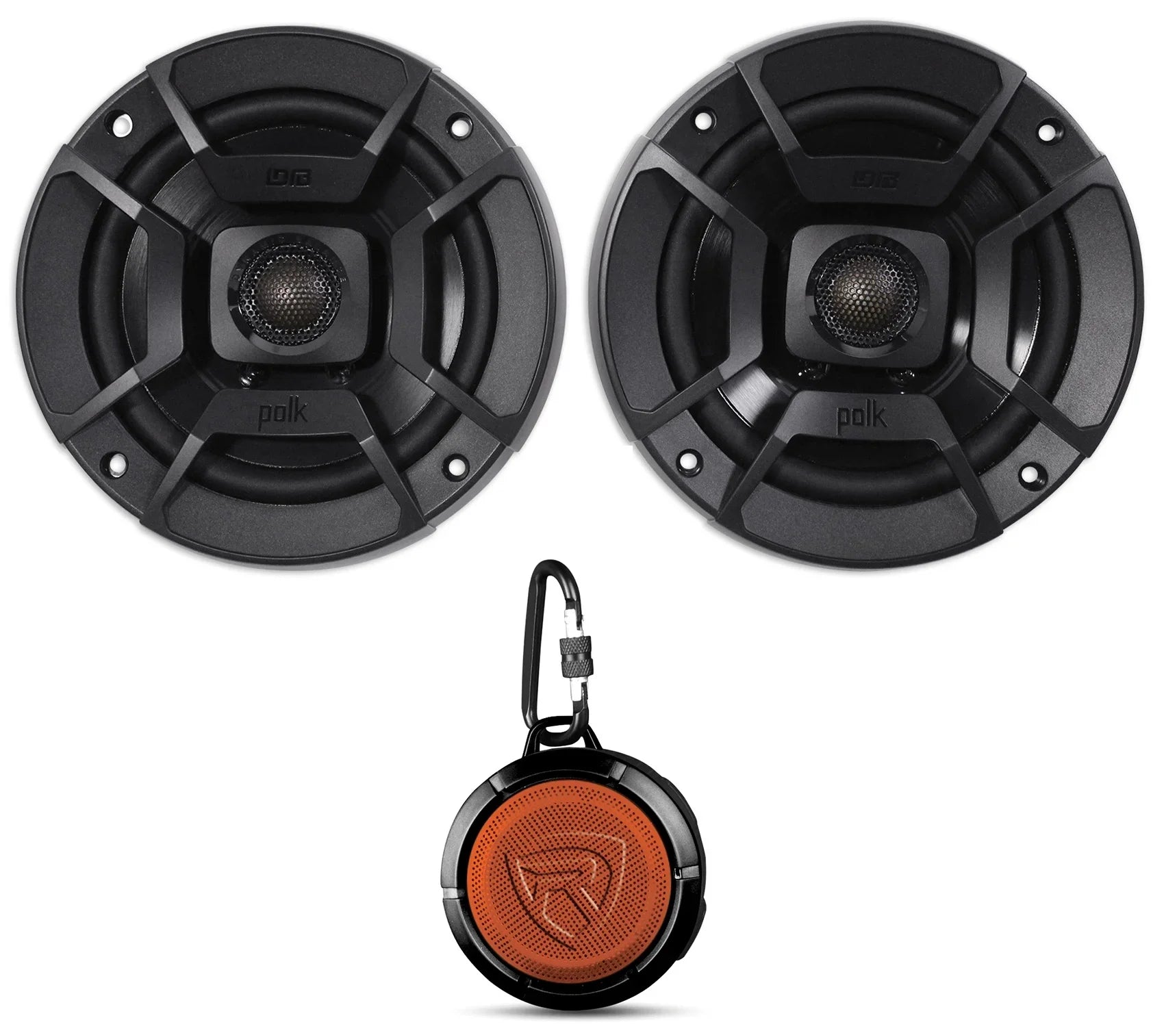 (2) Polk Audio DB522 5.25" 600w Car/Marine/Motorcycle Sizepeakers+Sizepeaker