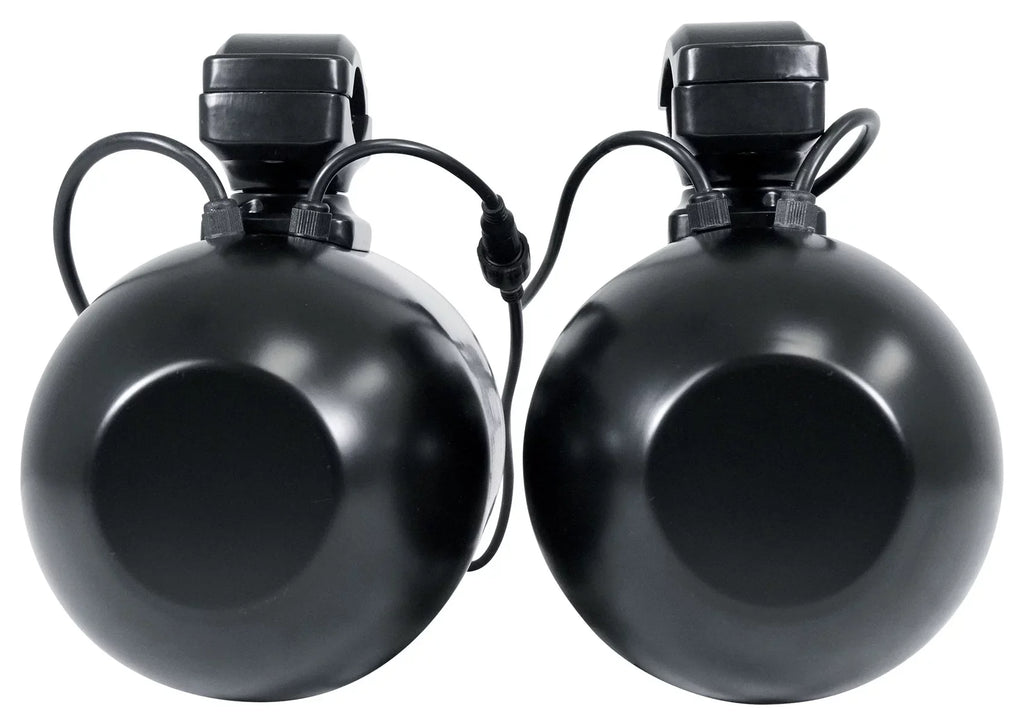 (2) Memphis Audio RZR65FE Pods+LED Tower Sizepeakers+Amp For 2014+ Polaris RZR