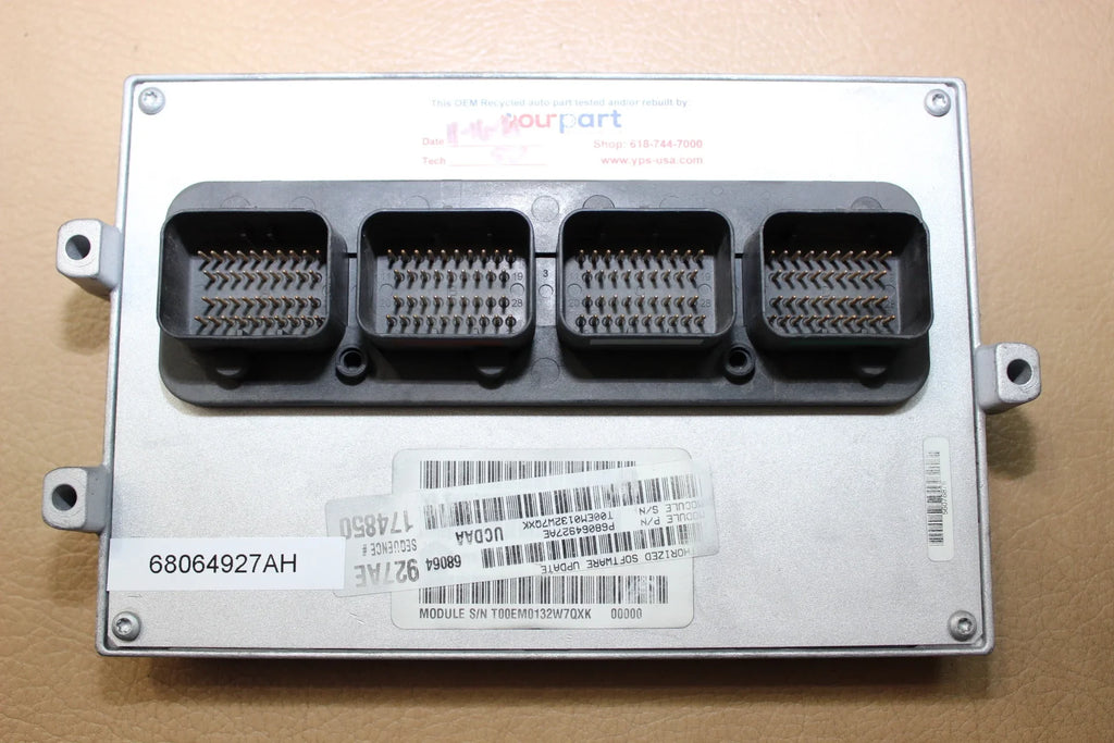 12 RAM 1500 4X2 5.7L AT ECU ECM PCM ENGINE CONTROL COMPUTER 68064927AH PROBADA PCM