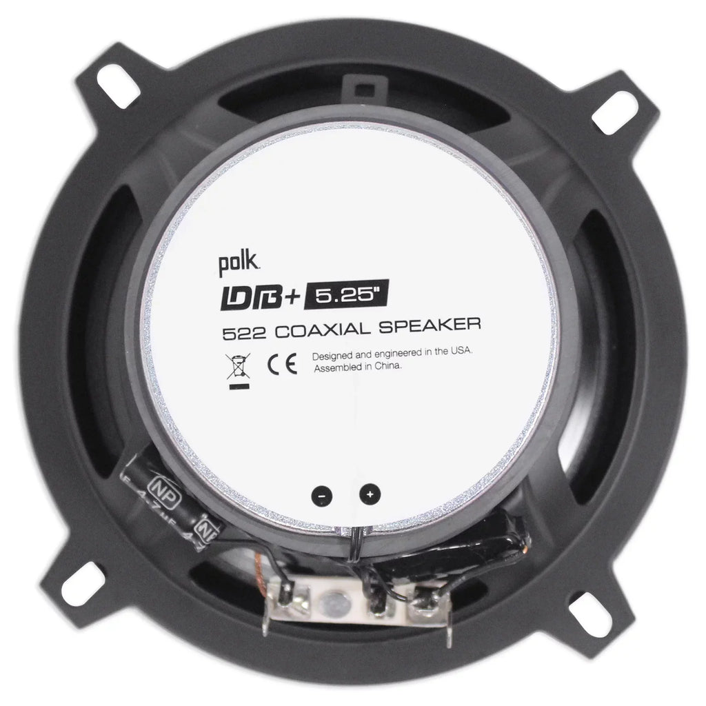 (2) Polk Audio DB522 5.25" 600w Car/Marine/Motorcycle Sizepeakers+Sizepeaker