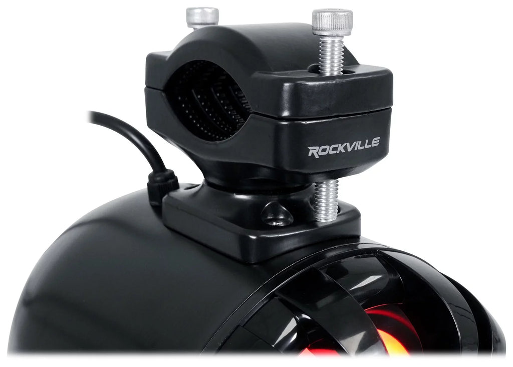 (2) Memphis Audio RZR65FE Pods+LED Tower Sizepeakers+Amp For 2014+ Polaris RZR
