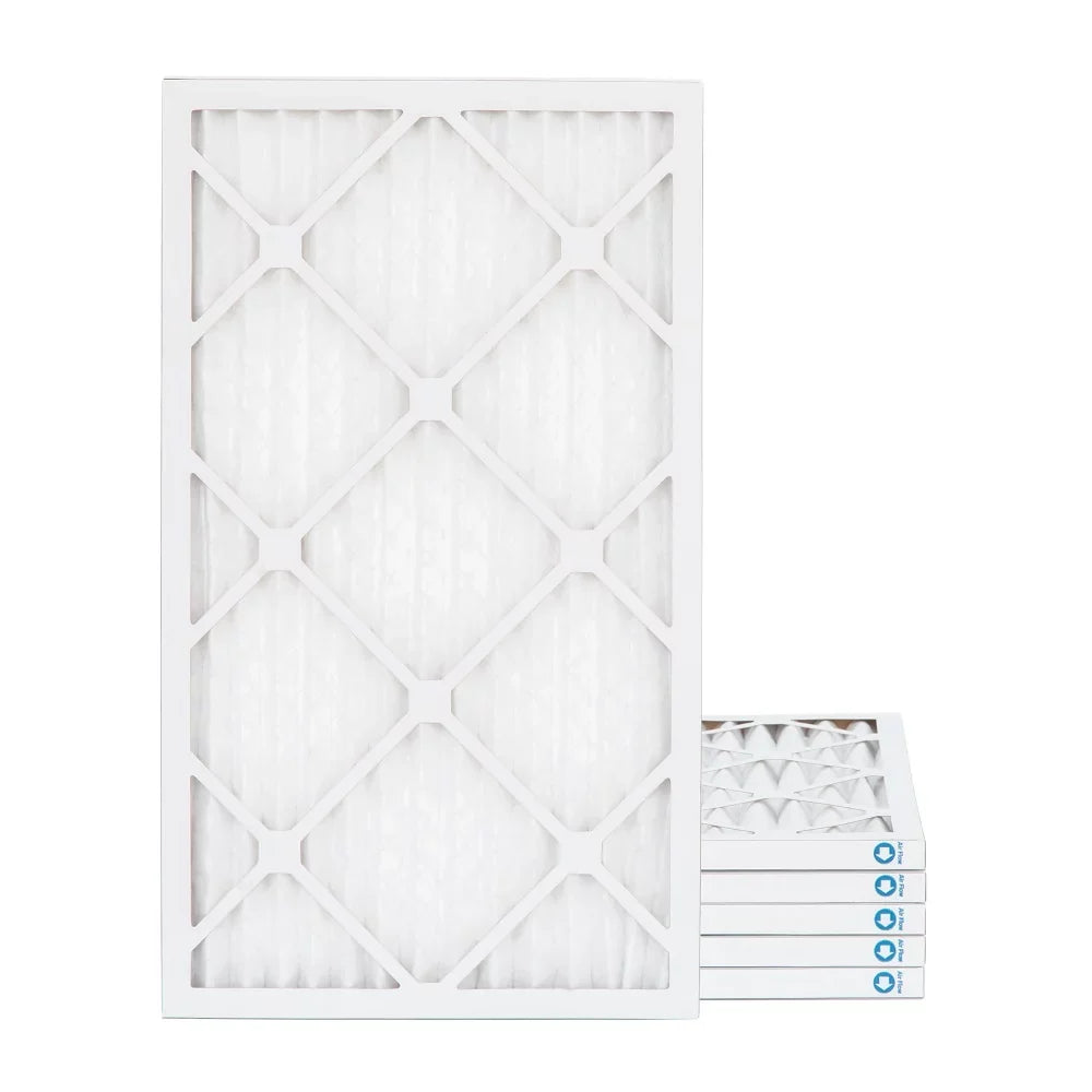 16x25x1 MERV 11 ( MPR 1000 ) Pleated AC Furnace Air Filter. 6 Pack. Made in USizeA