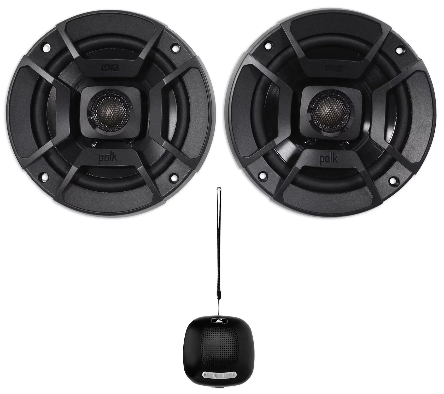 (2) Polk Audio DB522 5.25" 600w Car/Marine/Motorcycle Sizepeakers+Sizepeaker
