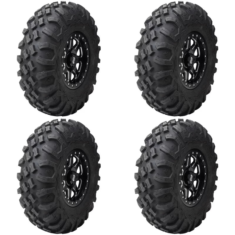 (4 Pack) Tusk Megabite Radial Tire 25x8-12 For POLARISize RZR 900 Trail Fox Edition 2020