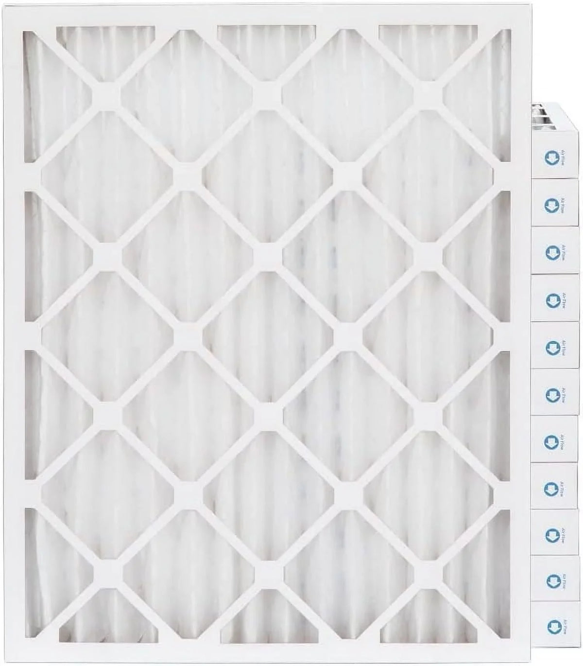 16X20x2 MERV 8 Pleated HV Furne 2'' Air Filters By Pamlico. Case Of 12. Ext Sizeize: 15-1/2 X 19-1/2 X 1-3/4, Ivory